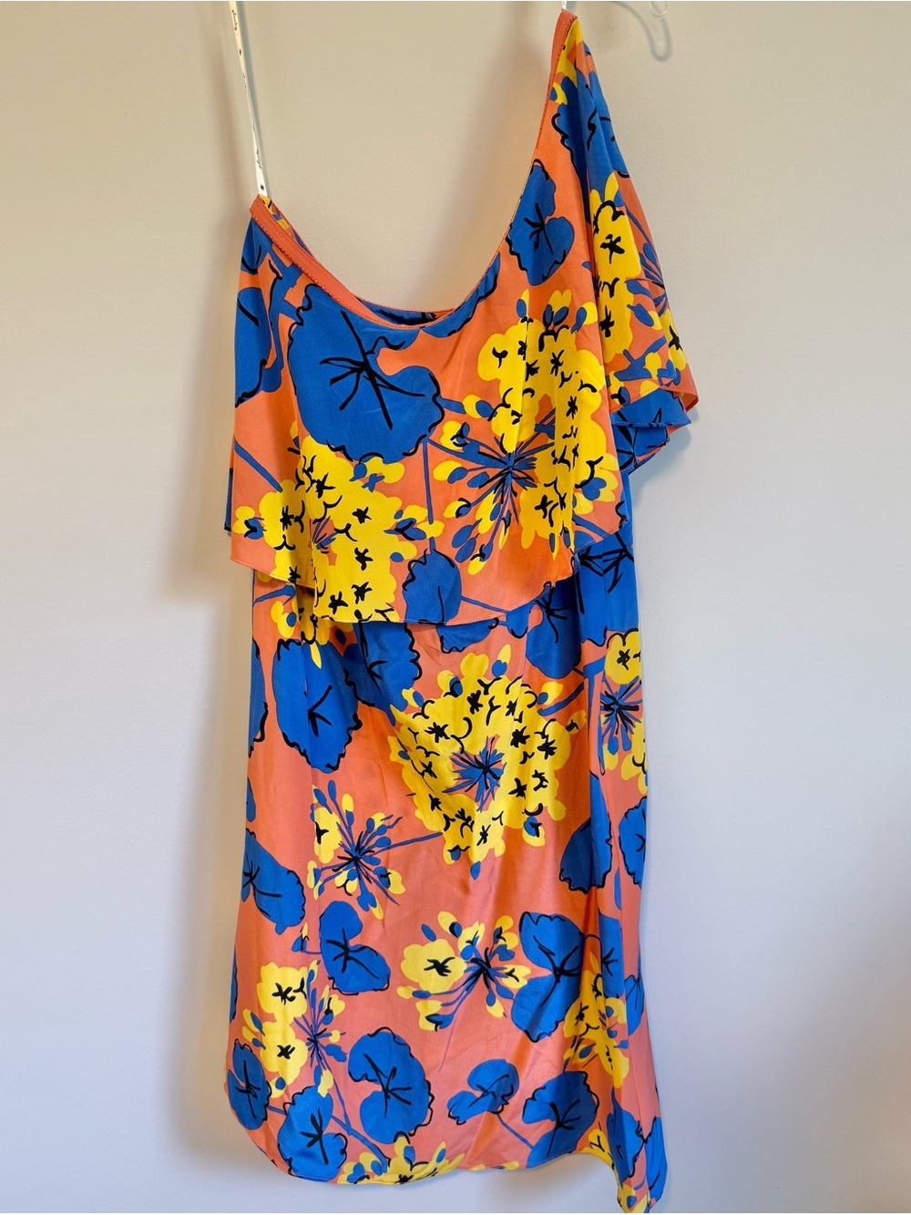 Plenty by Tracy Reese Flounced One Shoulder Dress